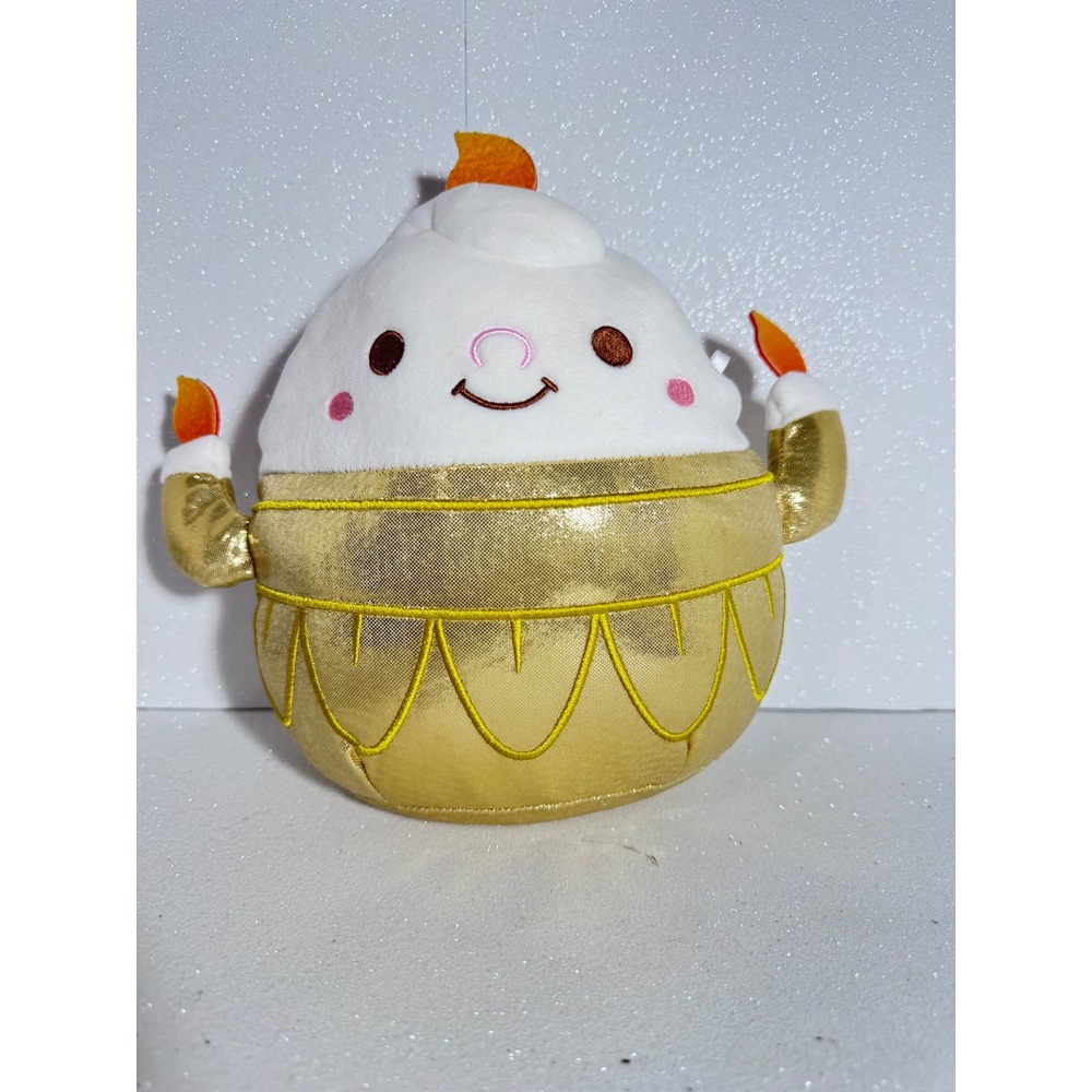Squishmallows Disney Beauty and the Beast Lumiere 10 Inch Gold Plush Kellytoy